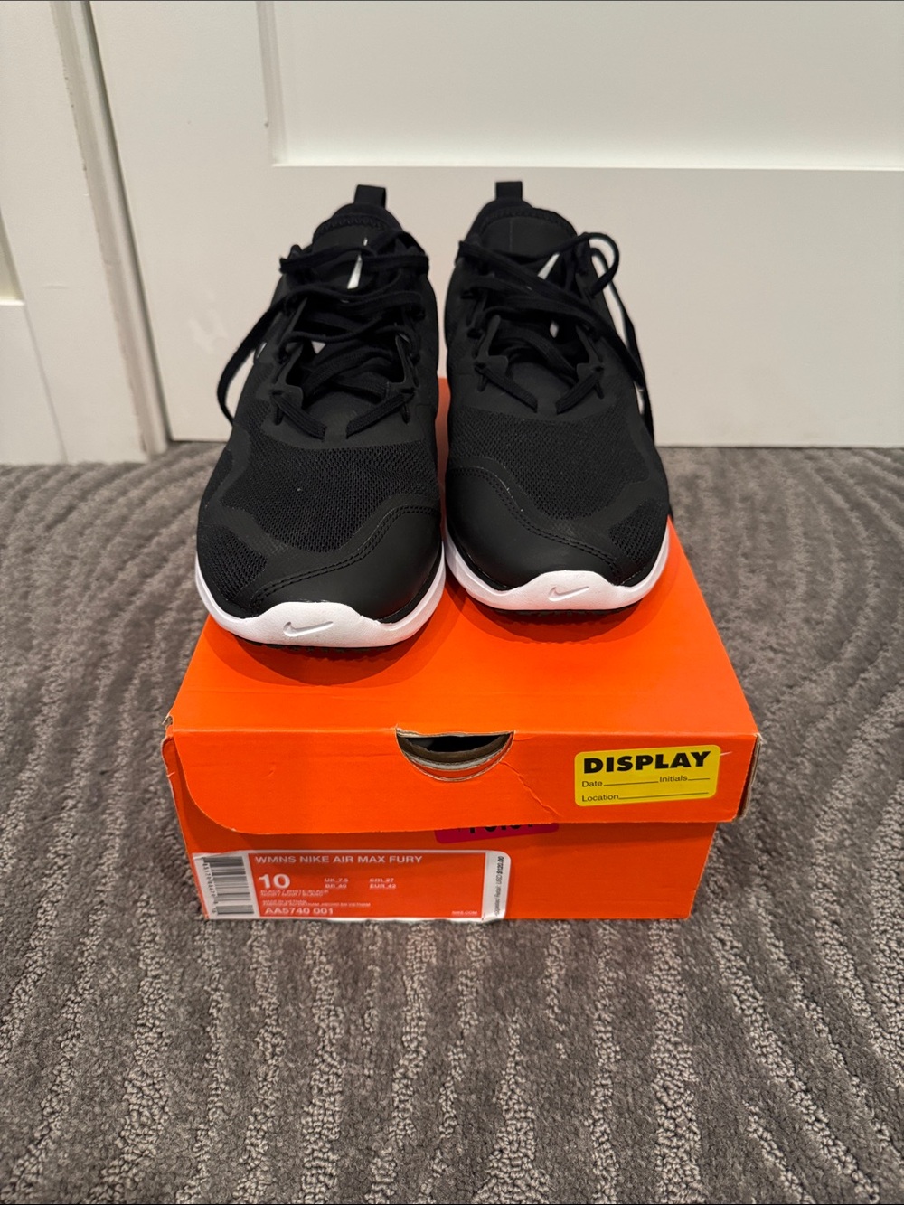Nike Kids Black and White Sneakers with Subtle Logo
